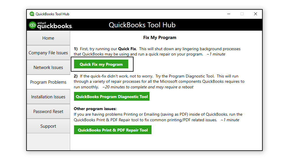 Quickbooks Tool Hub