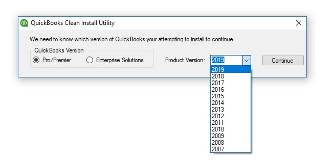 Carry out Clean installation of QuickBooks Desktop