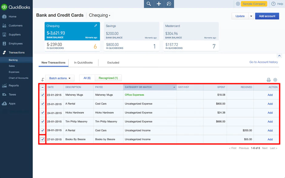 Connect Your Bank Accounts with QuickBooks