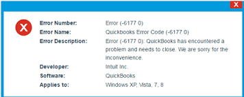 QuickBooks Error 6177 0