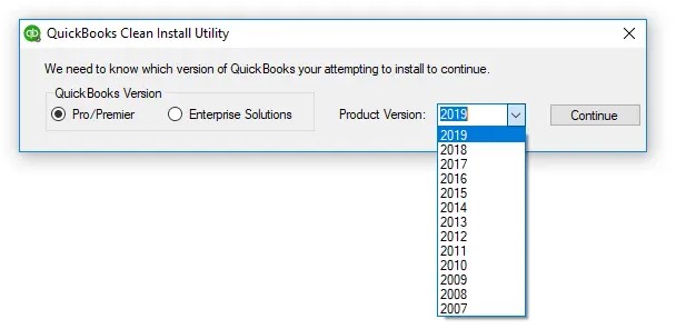 Reinstall the QuickBooks software with Clean Install Tool  to Solve the QuickBooks Error 15240