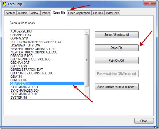 Rename QBWUSER.INI File