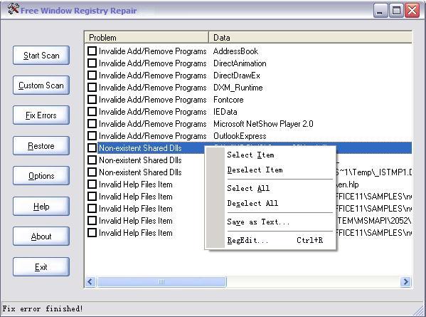 Repair Windows Registry