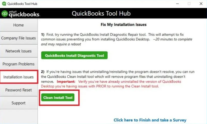 Run a Clean QuickBooks Install