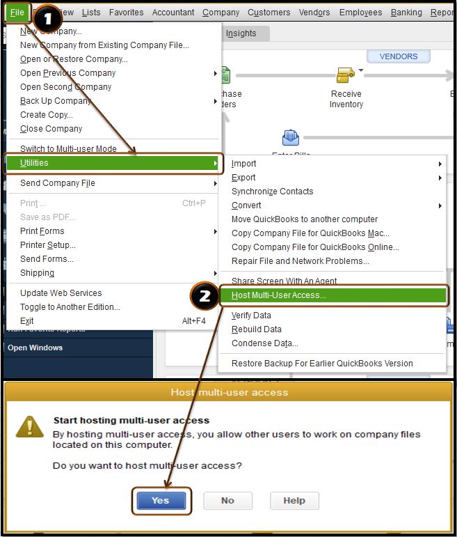 Set Multi-User Hosting on Server Computer