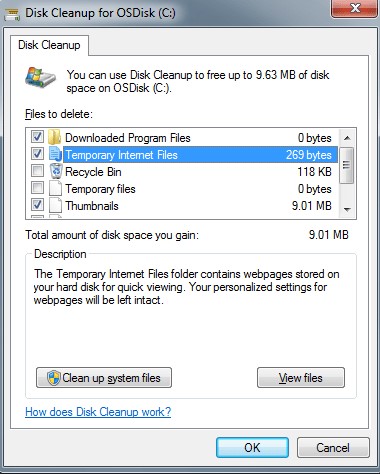 Use Disk Cleanup to Remove System Junk