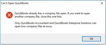 Can't Open QuickBooks Error