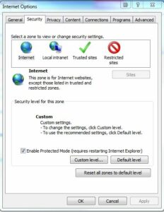Set Up Security Settings