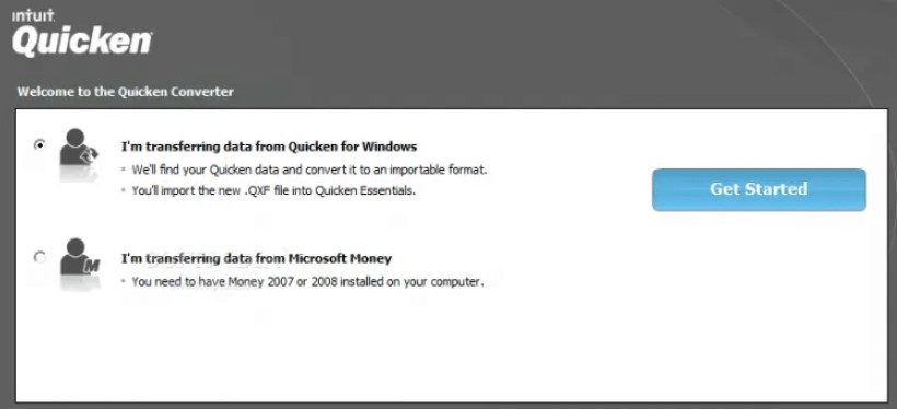 Use Quicken Converter