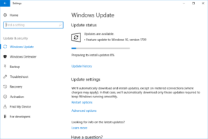 Performing Windows Update