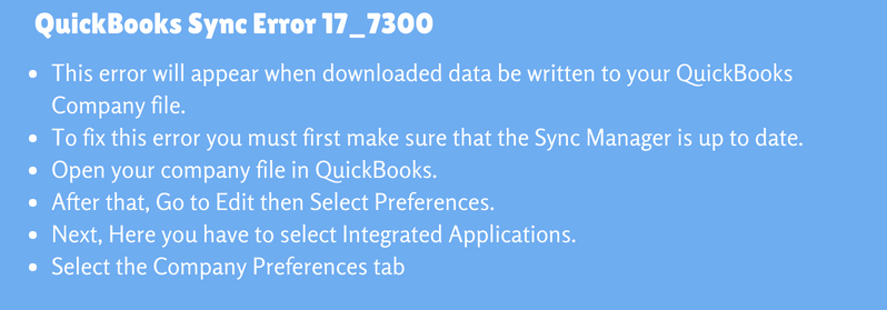 QuickBooks Sync Error 17_7300