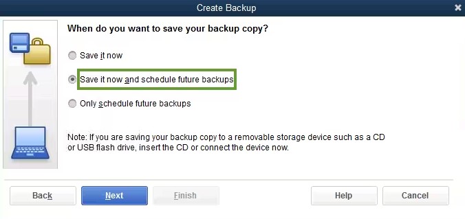 Create a Backup of the company file