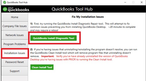 Fix installation issues with QuickBooks software