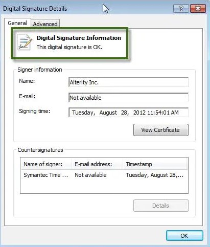 Installing a Digital Signature Certificate