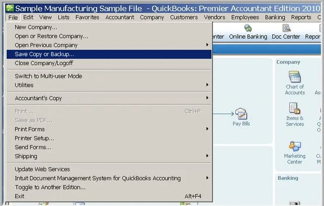 Move the Company File to another Location