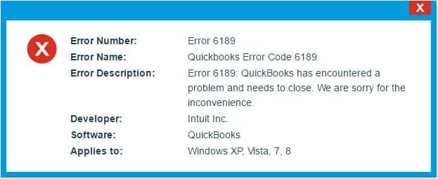 Quickbooks error 6189 and 816
