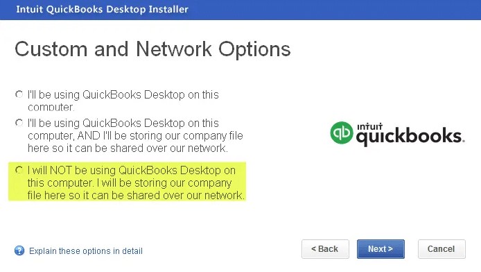 Reinstall the QuickBooks software