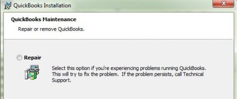 Uninstall Repair QuickBooks