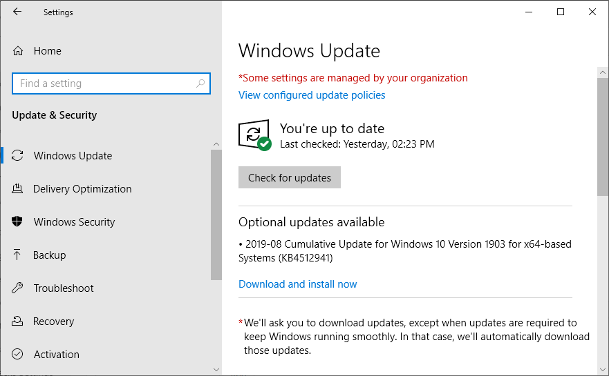 Update Windows