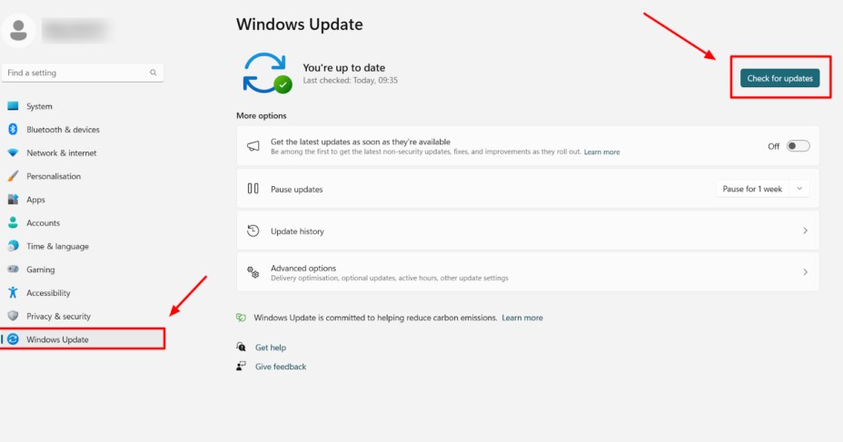 Update your Windows to the Latest Version