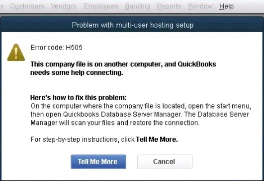 What is QuickBooks Error H505