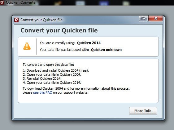 Convert Your Quicken File