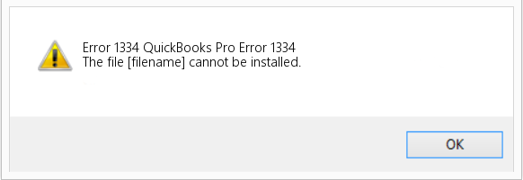 Error 1334 QuickBooks 