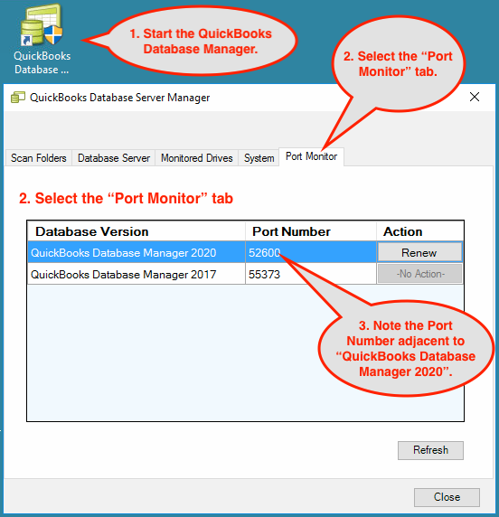 Dynamic Port Number to configure quickbooks 2017 firewall ports