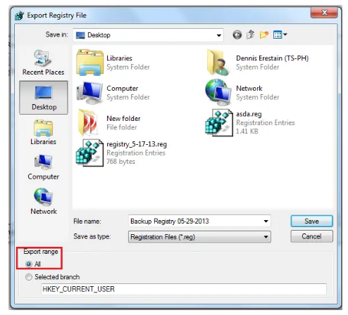 Making a Registry Backup To fix quickbooks printer not activated error code 20