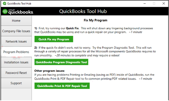 Use QuickBooks Print Repair Tool