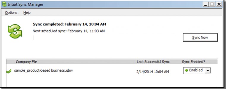 QuickBooks 2014 Sync Manager Error