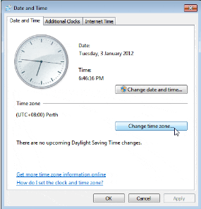 computer's date and time
