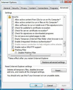 Check and Configure your Internet Connection