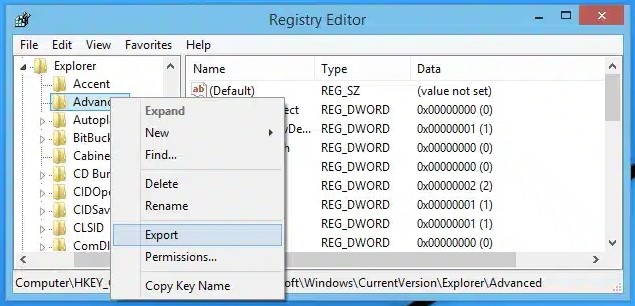 Fix the registry files on Windows