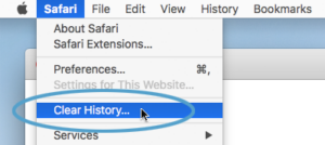 Clear History- Safari