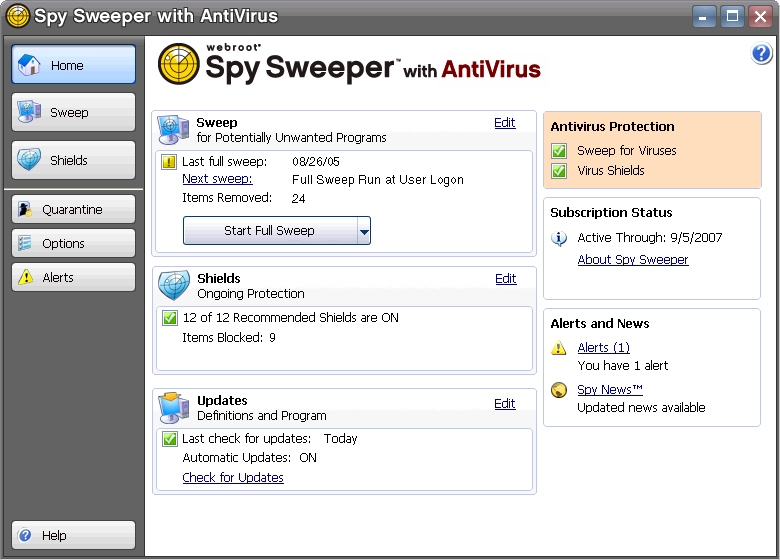 QuickBooks update error 15103: spy sweeper