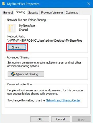 Provide File Share Access