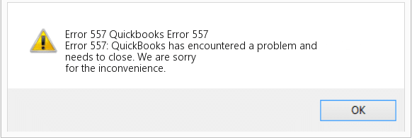 QuickBooks Error 557