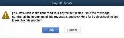 What is QuickBooks Error PS032