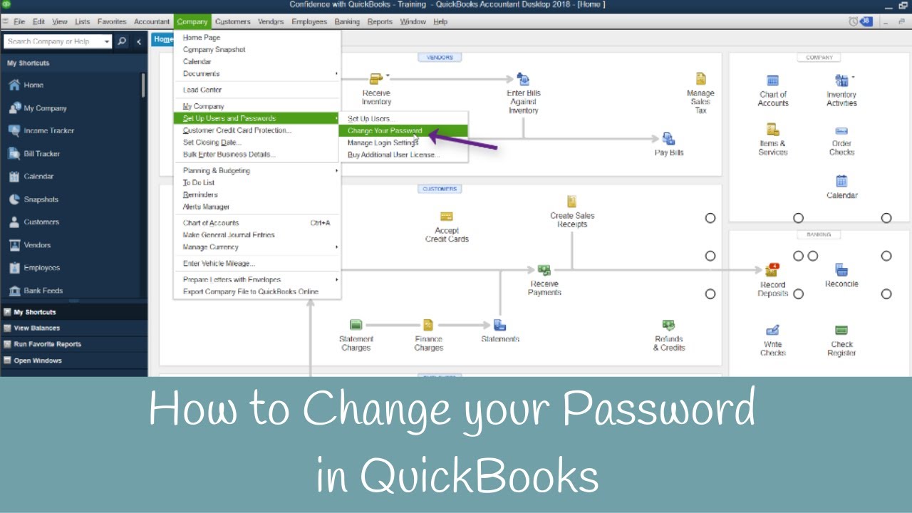 learn how to reset password in quickbooks