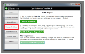 run quickbooks tool hub