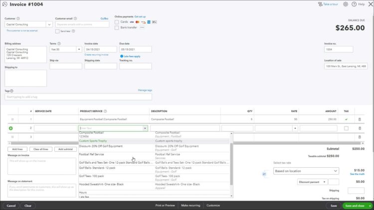 How to use QuickBooks for Creating Invoices