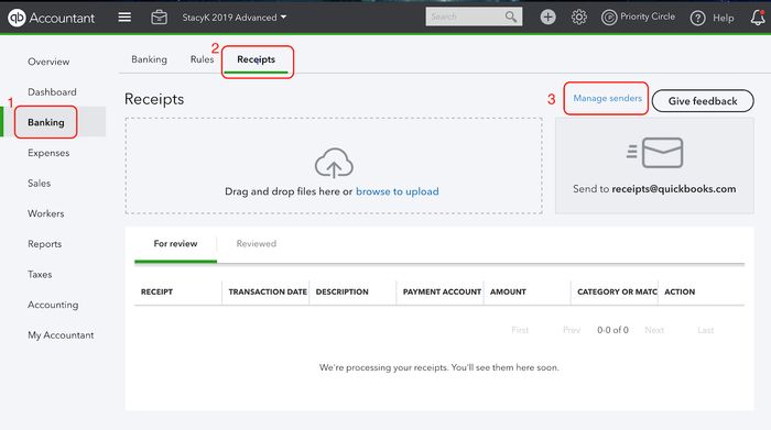 Scan Receipts on QuickBooks