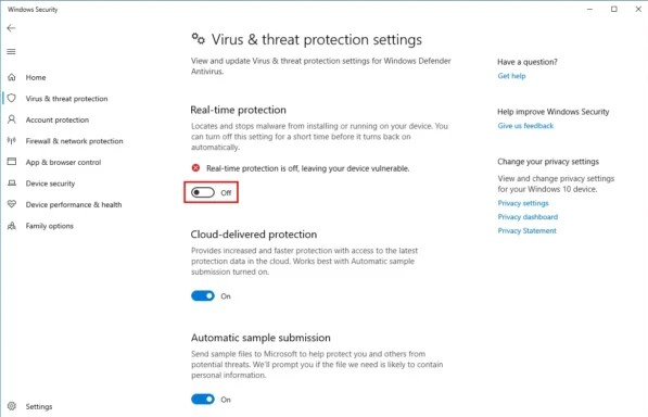 Configure Antivirus and Firewall Settings