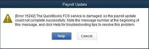 What is QuickBooks Error 15242