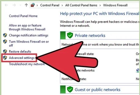 Check Firewall settings