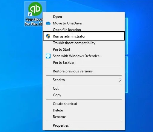 Provide admin permission to QuickBooks