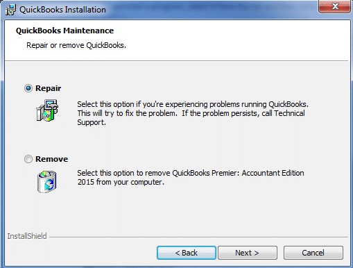 Repairing QuickBooks files