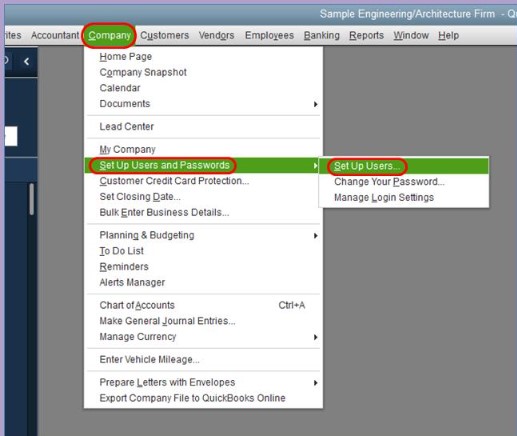 Set up users and passwords