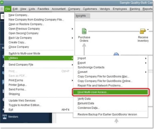 Start hosting multi-user access prompt